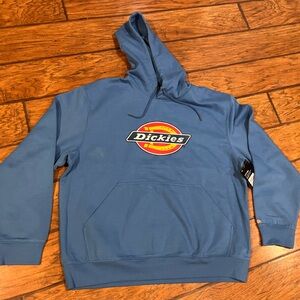 Dickies Blue Hoodie Men’s 2XL super soft front pocket casual comfort NWT